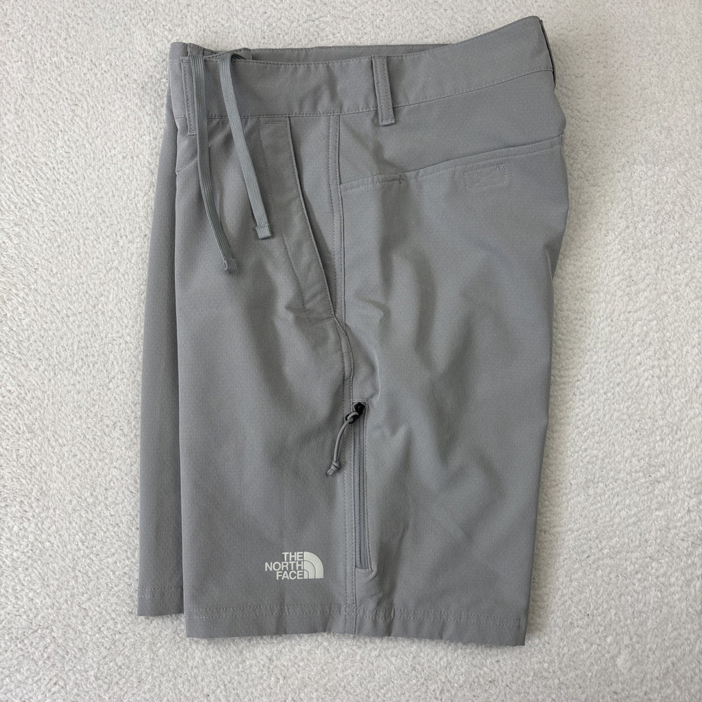THE NORTH FACE Rolling Sun Shorts Mens 30 Gray 9" Lightweight Zip Pocket Hiking